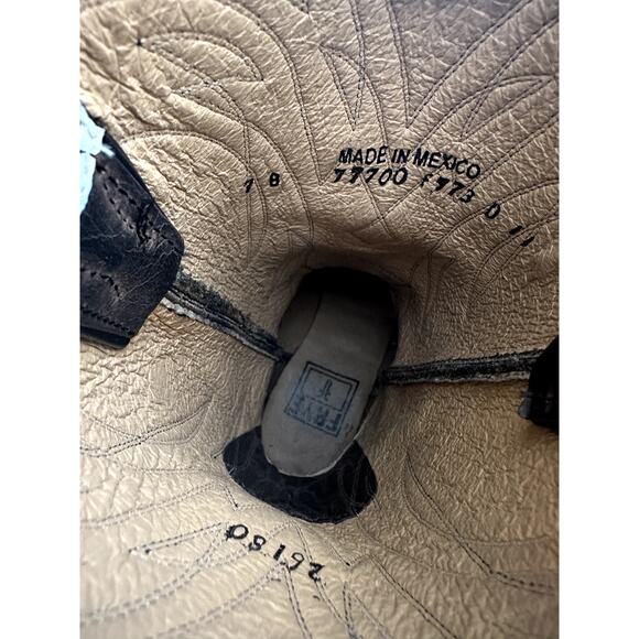 Frye Vintage Billy Smoke Gray Brown Western Cowgirl Boots Size 7 - Picture 8 of 12